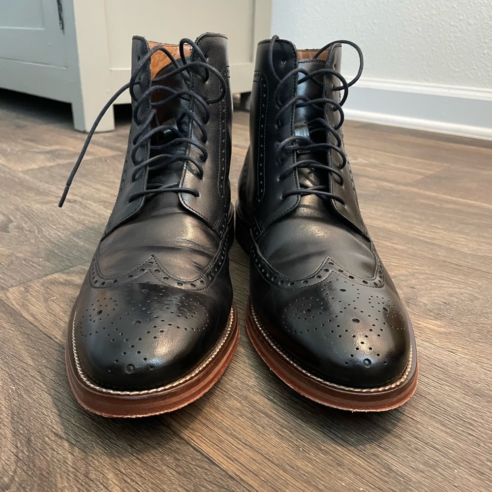 Johnston & Murphy Black Boots